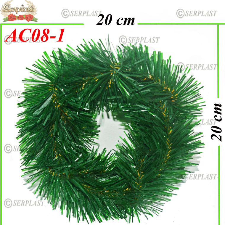 Decor Advent spiral Ø20( Brad artificial cerc gol spiral) set de 5 buc -w