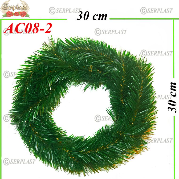 Decor Advent spiral Ø30 (Brad artificial cerc gol spiral) set de 5 buc -w