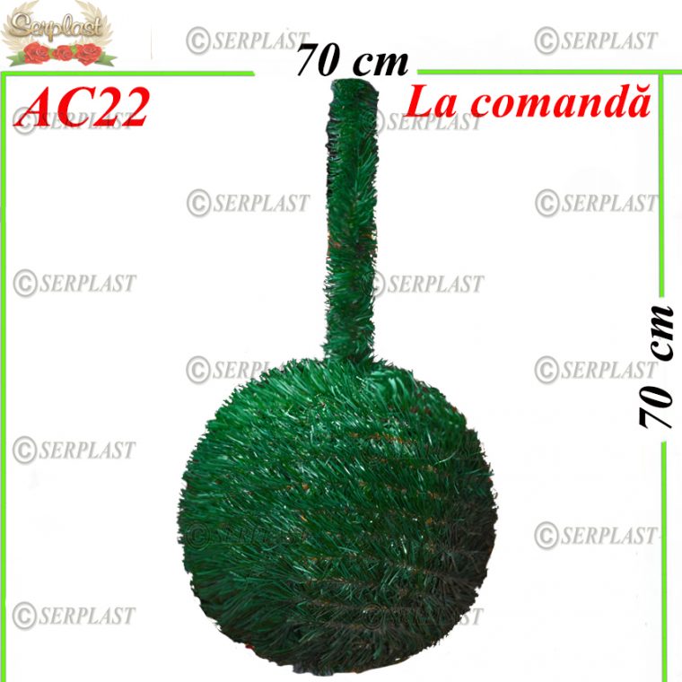 Glob decor din brad artificial Ø70-Articole de Crăciun-Serplast