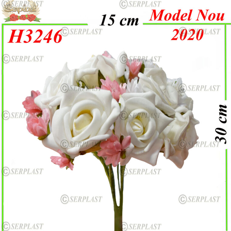 Buchet trandafir din spumă H3246-Buchete de flori artificiale-Serplast