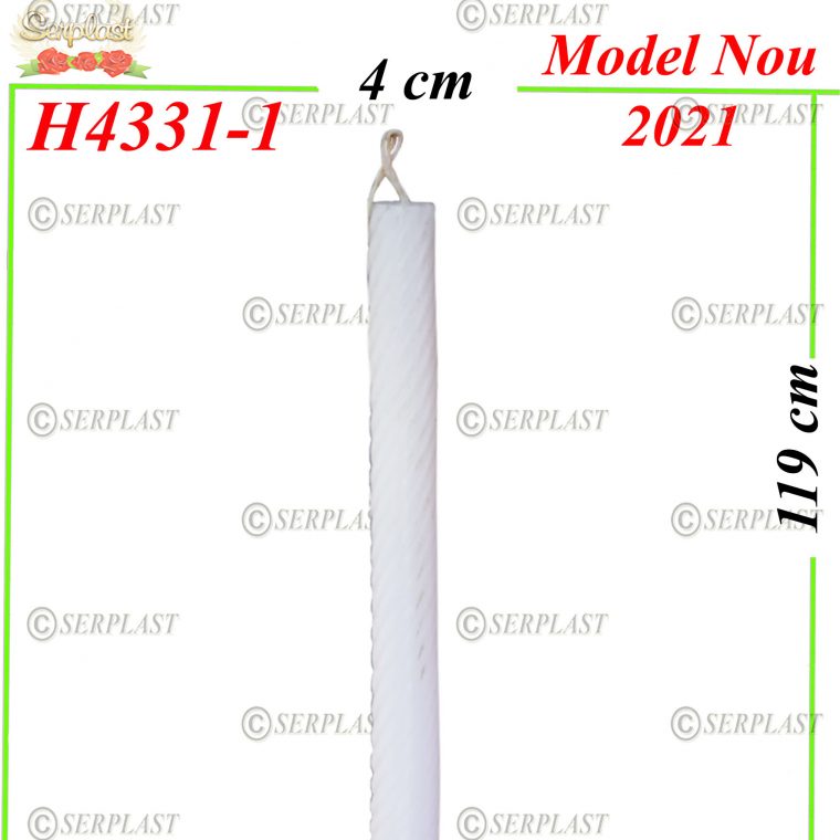 H4331-1 Lumânare Spiralat de Botez (119 cm)-Lumânări Parfumate