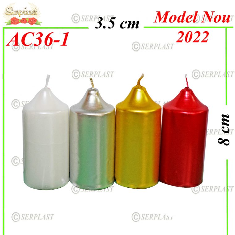 Lumânări de crăciun metalizat-Articole de Crăciun-Serplast