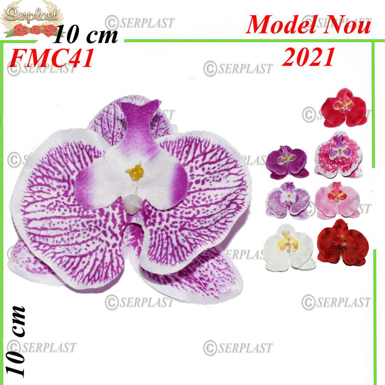 Orchidea 10cm în pungi B1116-Flori si Frunze din saten şi mătase-Serplast