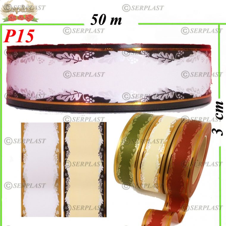 Panglică F3-50 cu fir auriu-Panglică-Serplast