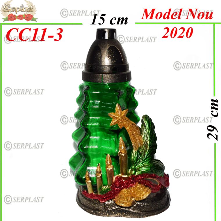 CC11-3, Candelă de crăciun cu lumânări 7.9 lei - Candela - Serplast