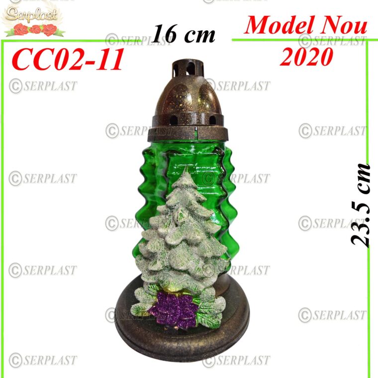 CC02-11, Candelă de crăciun cu brad 5.9 lei - Candela - Serplast