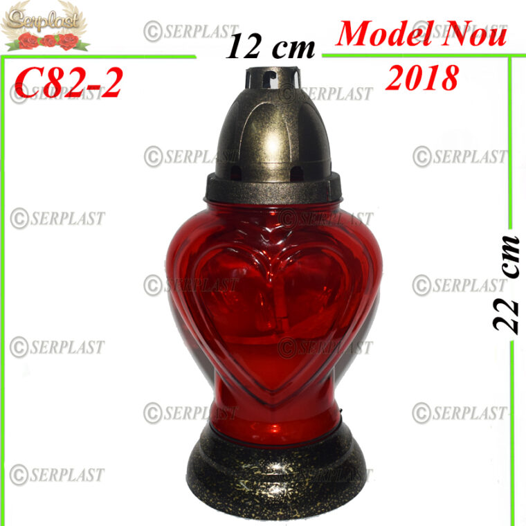 C82-2, Candelă cu Inimă 4.5 lei - Candela - Serplast