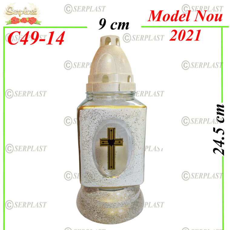 C49-14, Candelă cu cruce 8.7 lei - Candela - Serplast