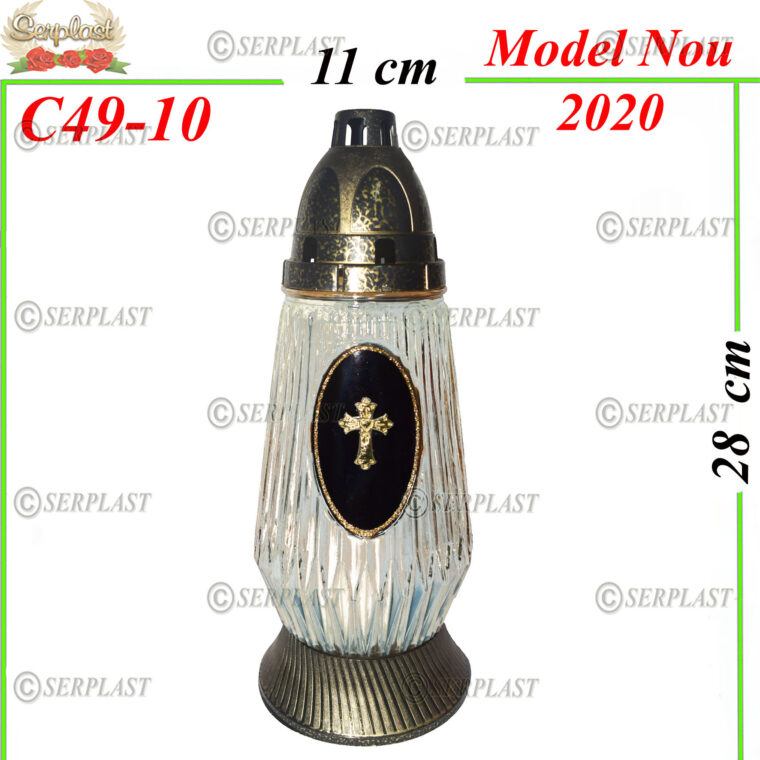 C49-10, Candelă cu cruce 10 lei- Candela - Serplast