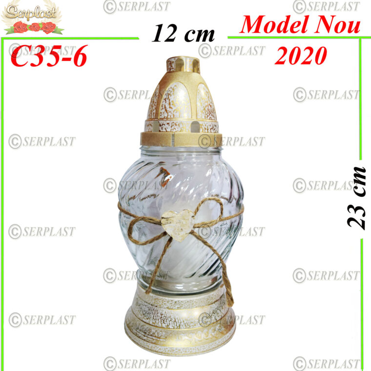 C35-6, Candelă cu inimă 8.2 lei - Candela - Serplast
