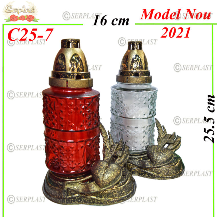 C25-7, Candelă cu inimă 5.6 lei - Candela - Serplast
