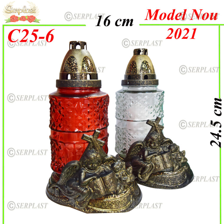 C25-6, Candelă cu îngeraș și cruce 5.6 lei - Candela - Serplast