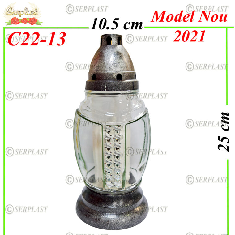 C22-13, Candelă cu mărgele 5.5 lei - Candela - Serplast