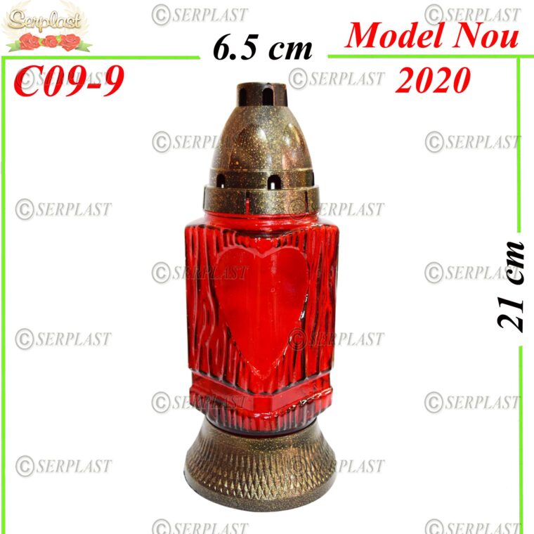 C09-9, Candelă cu inimă 4.7 Lei - Candele - Serplast