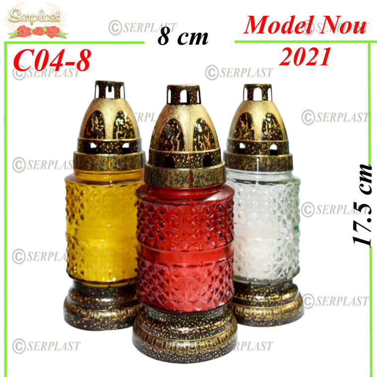 C04-8, Candelă mică cu model 4 lei - Candela - Serplast