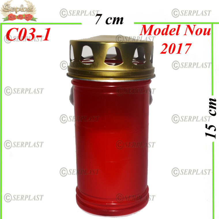 C03-1, Candelă plastic 5 lei - Candele - Serplast