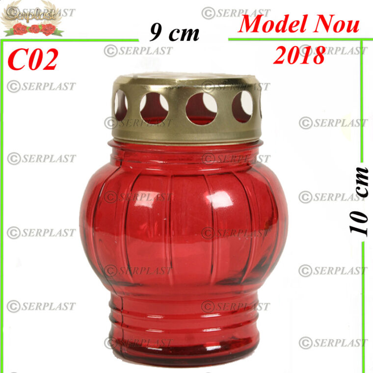  C02, Candelă din sticlă 2.99 lei - Serplast - Candele