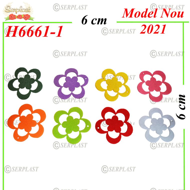 H6661-1 Decor Floare din fetru-Articole din magazinul nostru-Serplast