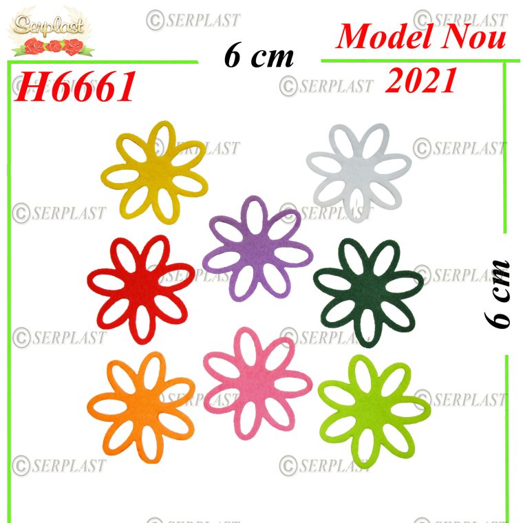 H6661 Decor Floare din fetru-Articole din magazinul nostru-Serplast