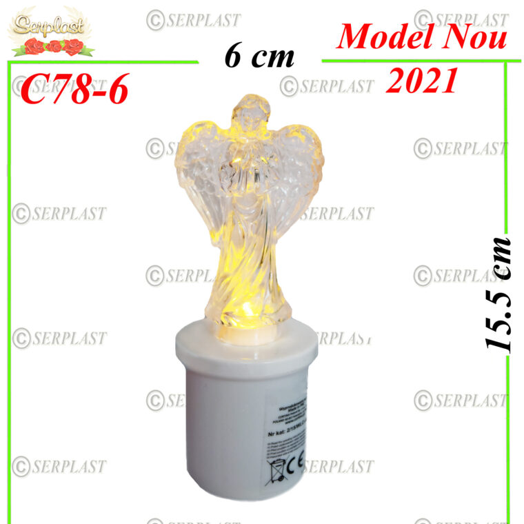 C78-6, Candelă led, cu înger 22.5 Lei - Serplast - Candele