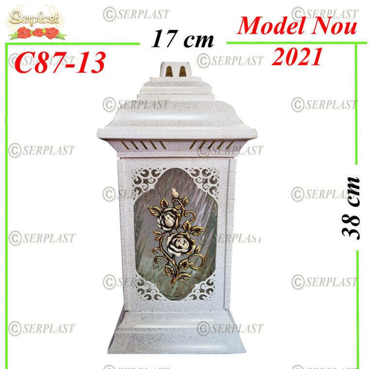 C87-13, Felinar cu trandafir 27 lei - Candele - Serplast