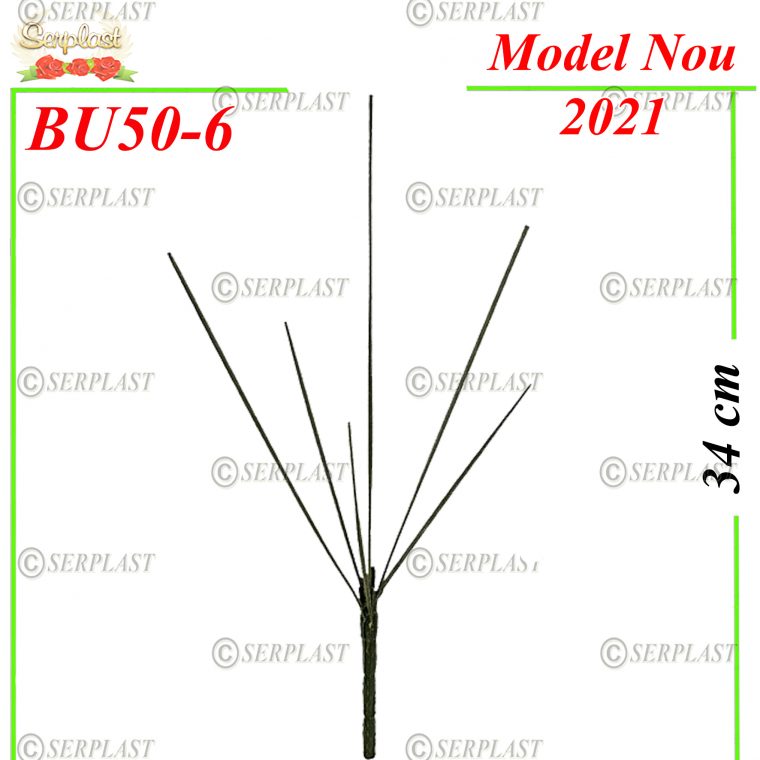 Buchet cu fir fără frunză D594 - BU50-6-Flori si Frunze din saten şi mătase-Serplast