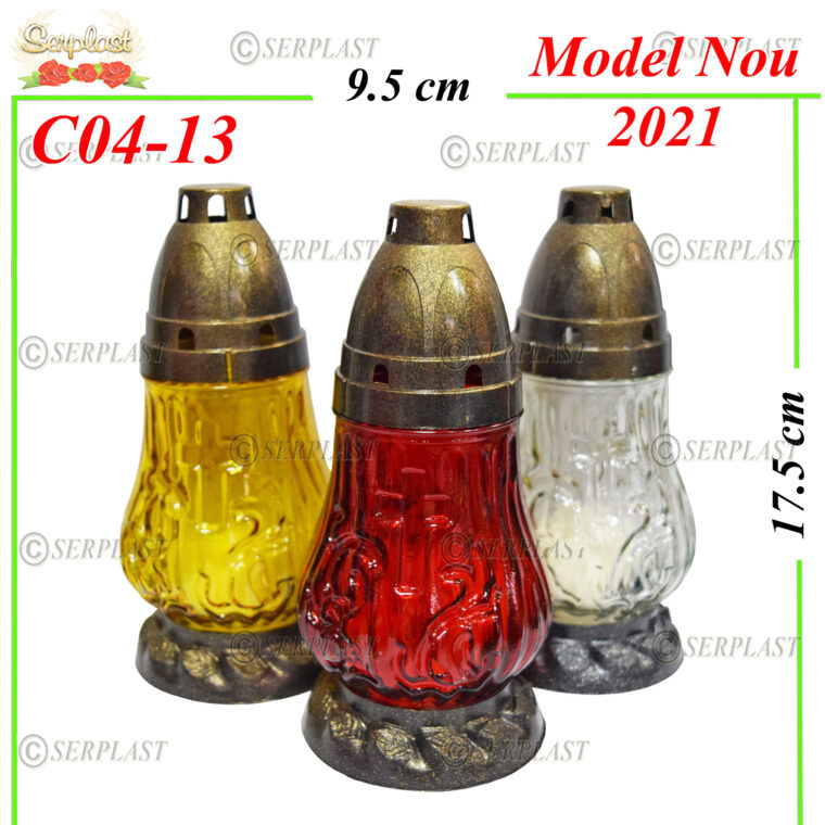 C04-13, Candelă mică cu cruce 3.6 lei - Candele - Serplast