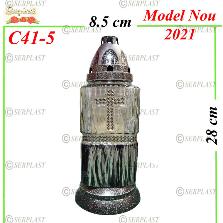 C41-5, Candelă cu cruce 8 lei- Candele - Serplast