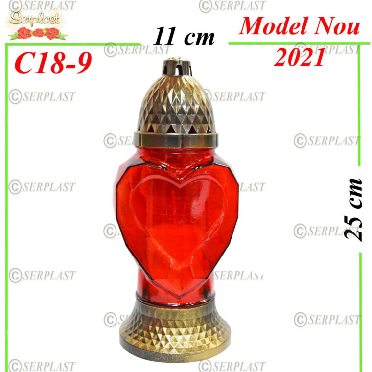 C18-9, Candelă cu inimă 5.5 lei - Candela - Serplast