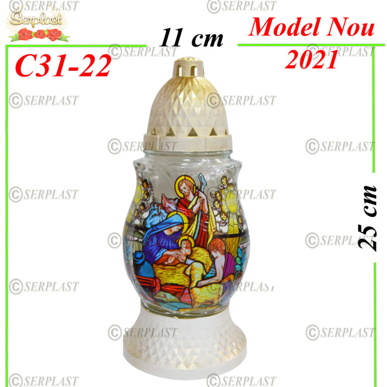 C31-22, Candelă cu Isus 8.5 lei - Candele - Serplast