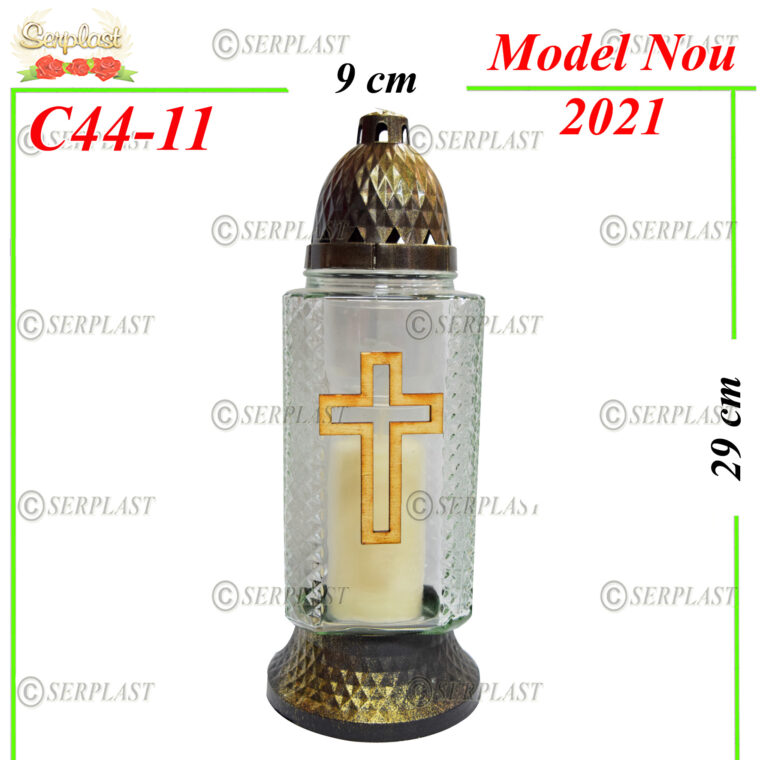 C44-11, Candelă cu cruce 13.5 lei - Candele - Serplast