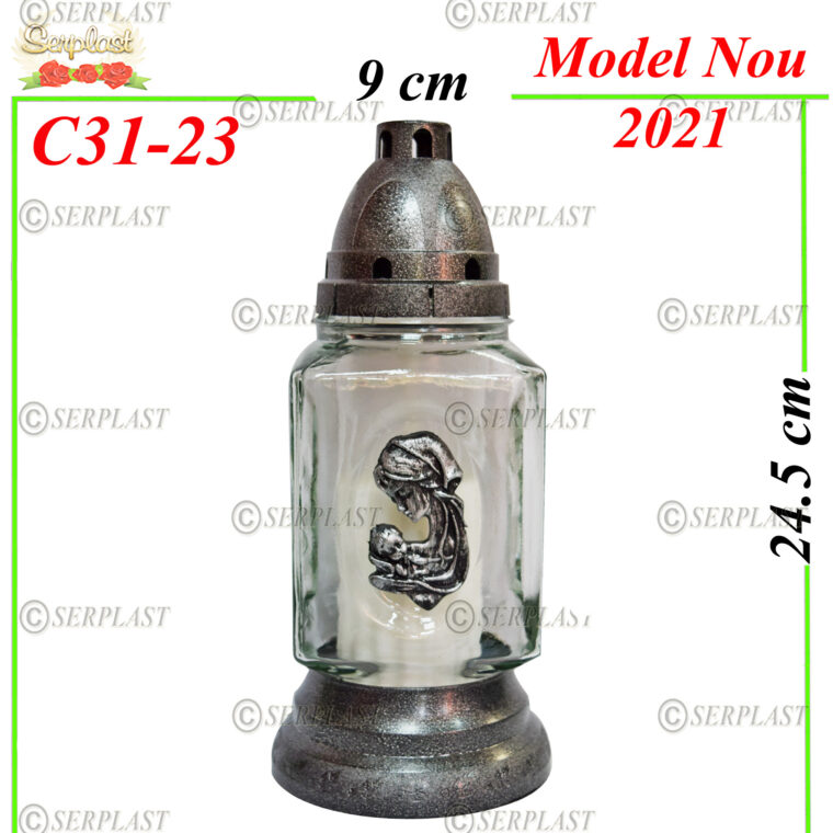 C31-23, Candelă cu Sf.Maria 6.5 lei - Candele - Serplast