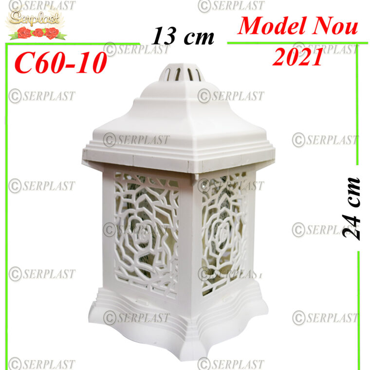 C60-10, Candelă cu Trandafir 9 lei - Candele - Serplast