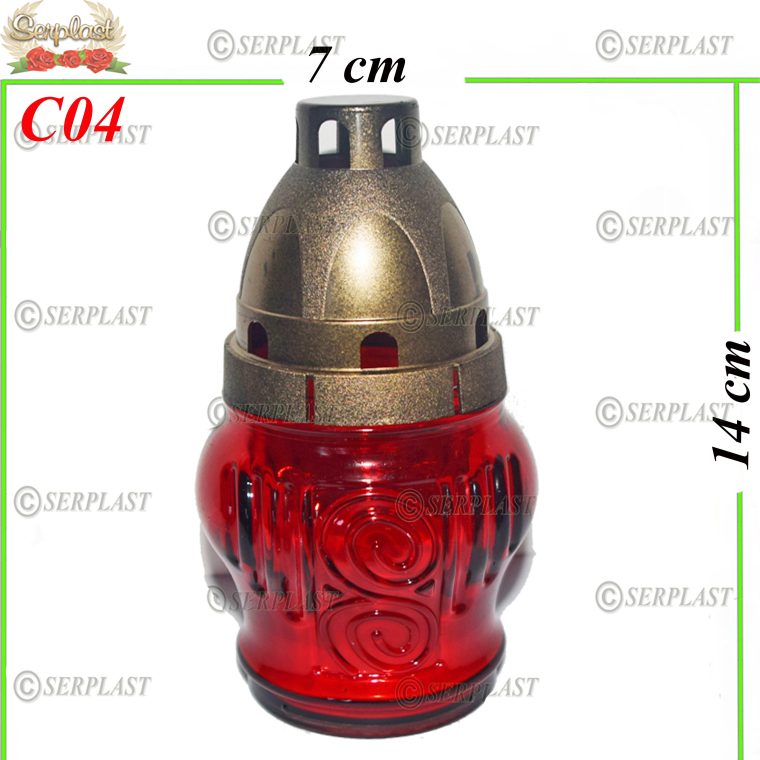 Candelă cu model 1.9 lei (set de 10 buc), 14 cm C04 -