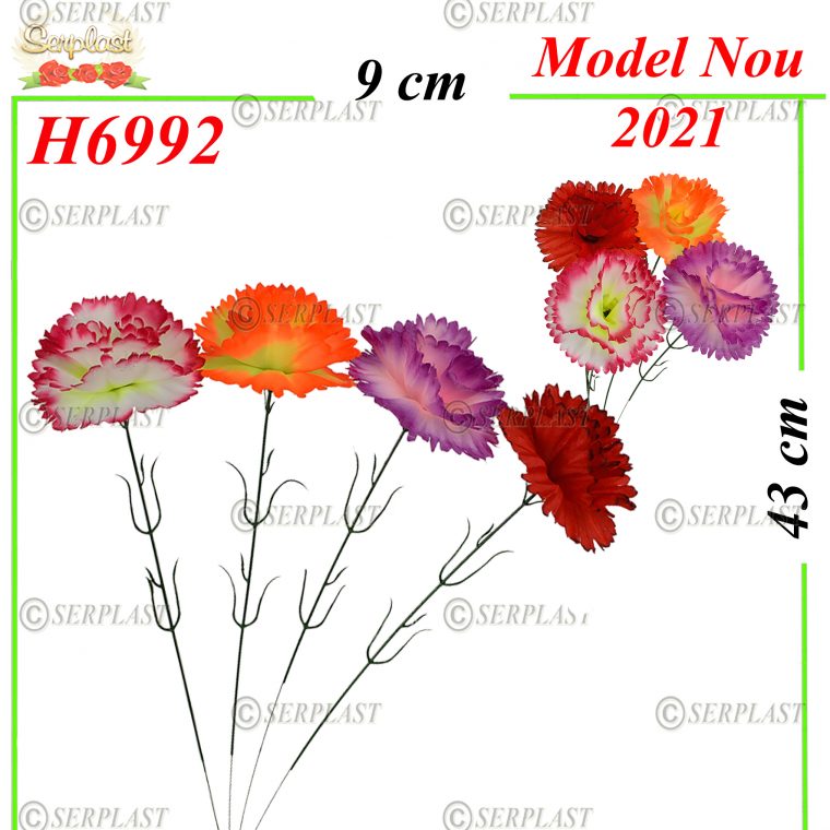 Garoafă la fir H6992 -Buchete de flori artificiale-serplast