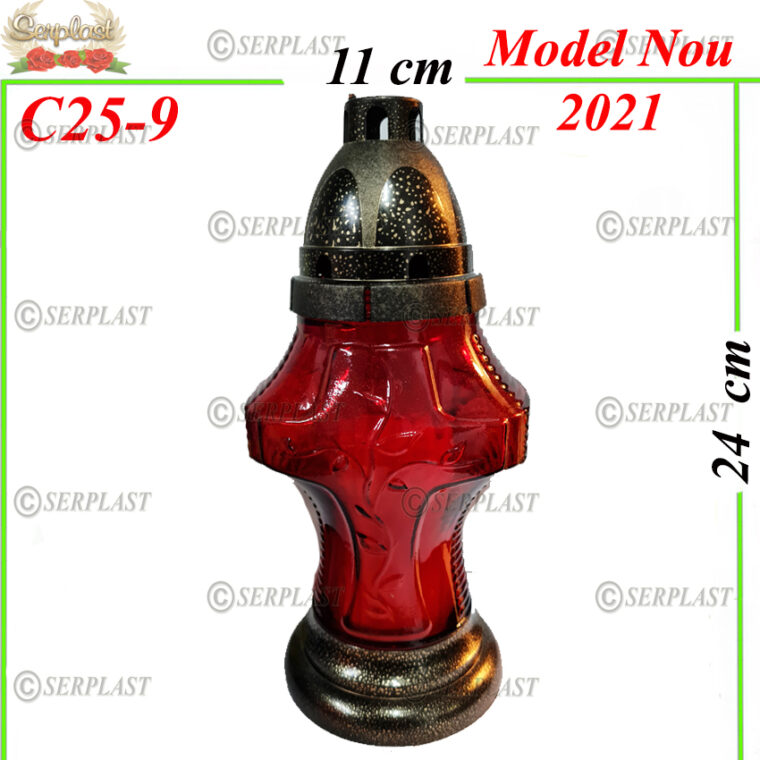 C25-9, Candelă cu cruce 6.5 lei - Candele - Serplast