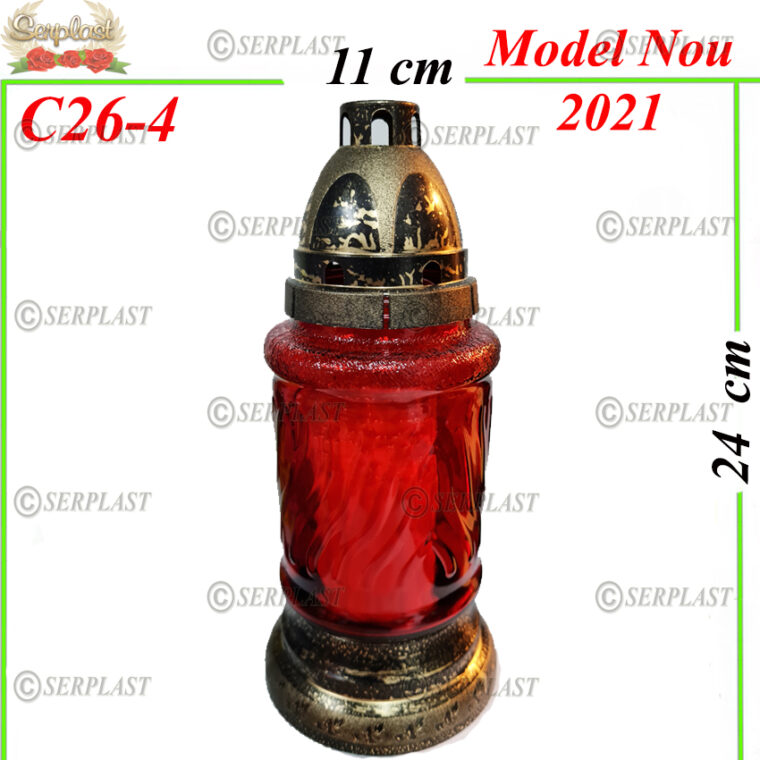  C26-4, Candelă cu forma de flacara 6 lei, - Candele - Serplast