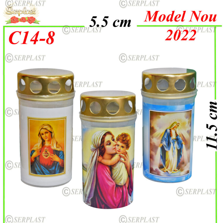 C14-8, Candelă cu Sf. Maria 4.2 lei - Candele - Serplast