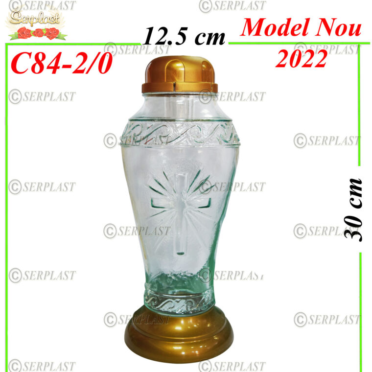 C84-2/0 Candelă Solar cu cruce 19 lei - Candele - Serplast