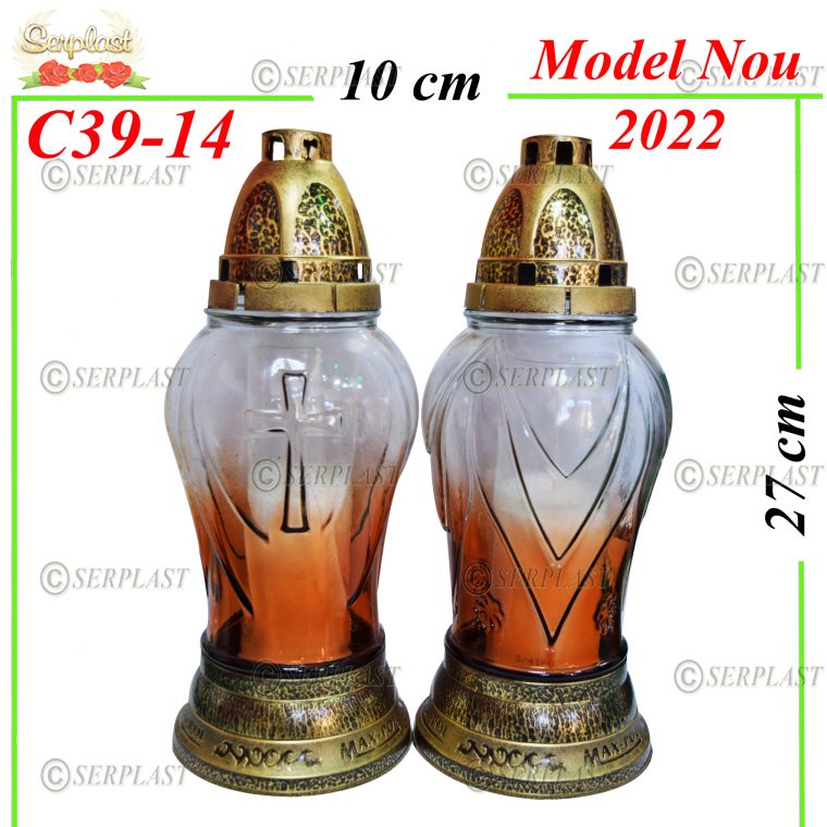 C39-14, Candelă cu cruce 7 lei - Candele - Serplast