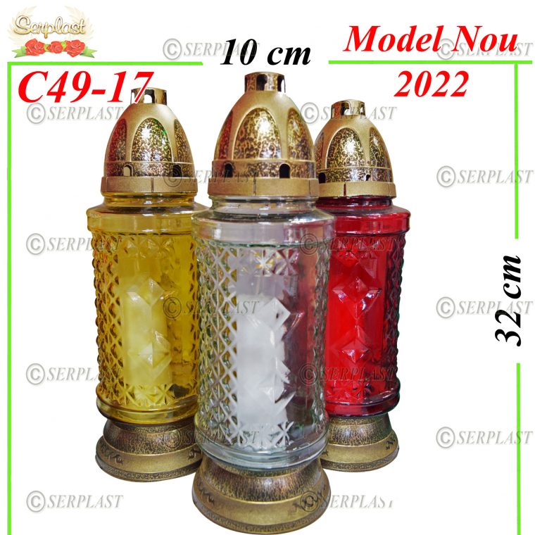 C49-17, Candelă cu romburi 8.5 lei - Candele - Serplast