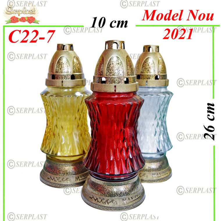 C22-7, Candelă simplă cu model 6.5 lei - Candele - Serplast