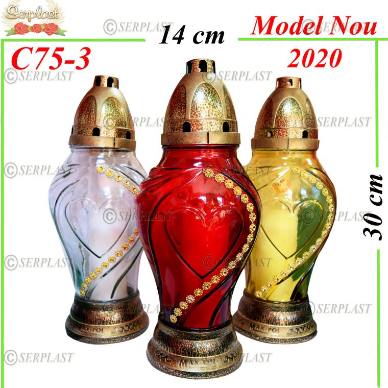 C75-3, Candelă cu inima 14 lei - Candele - Serplast