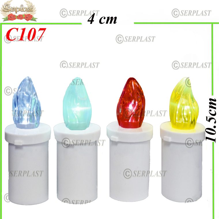 Candelă mică cu led 7 lei, 10.5 cm C107