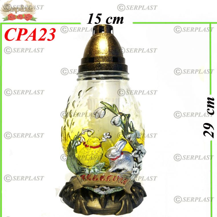 CPA23, Candelă de paşti cu iepure și pui 12.5 lei - Candele - Serplast