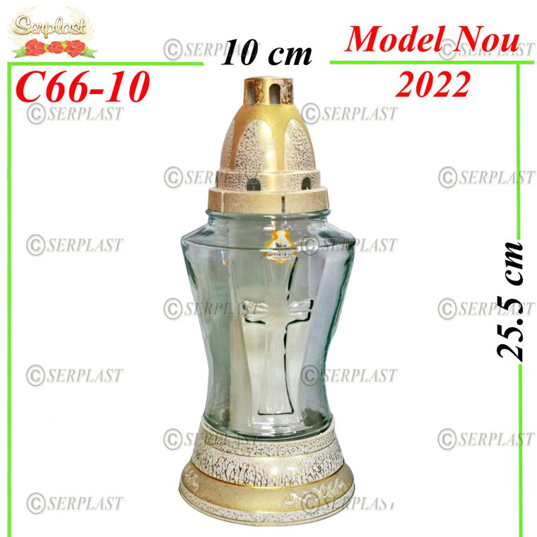 C66-10, Candelă cu cruce 11.5 lei - Serplast - Candele