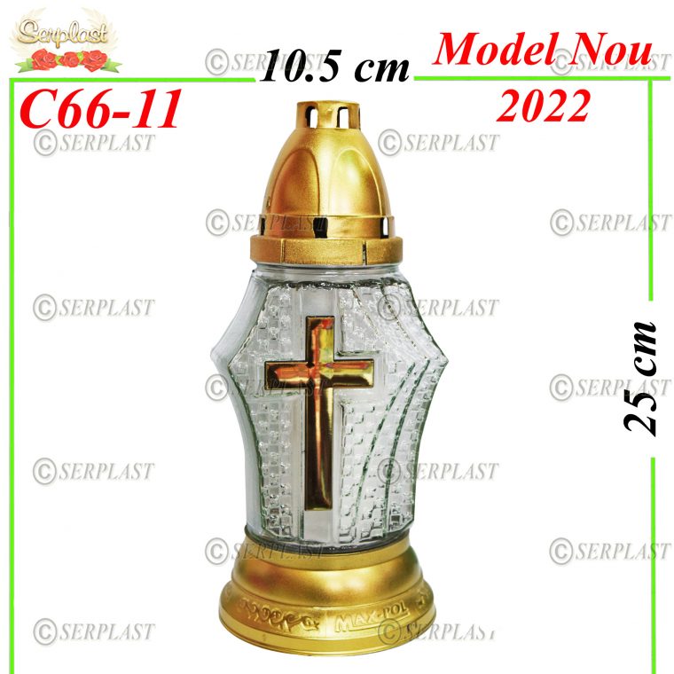 C66-11, Candelă cu cruce 9.5 lei - Candele - Serplast