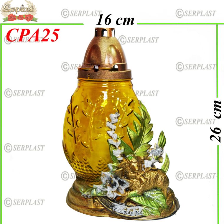 Candelă cu miel 10 lei (set de 5 buc) 26 cm CPA25 -w