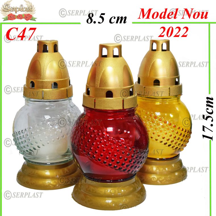 Candelă cu model 5 lei (set de 8 buc) 17.5 cm C47