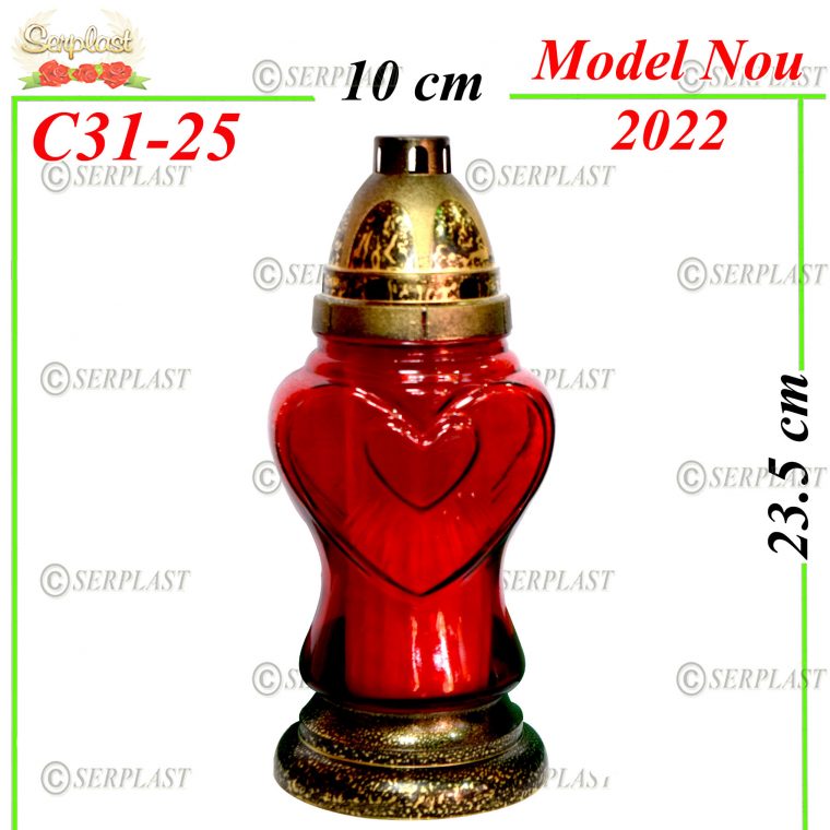 C31-25-Candela cu inima-9buc.set-6.5lei-Candela-Serplast